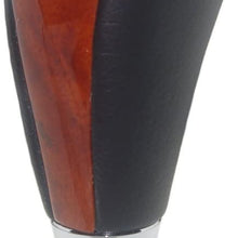 Pursuestar Black Leather Gear Shift Knob for Toyota Camry Crown RAV4 Land Cruiser Hiace Corolla Mazda Lexus ES RX GS is SC