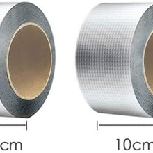 17Ft X 2in Magical Repair Tape, Strong Aluminium Foil Butyl Rubber Foil Tape self-Adhesive Silver Waterproof Repair Tape UV Resistant for Roof Leak, Surface Crack (Silver, 1.5mm5cm5m)