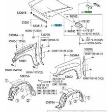 Genuine Toyota Tacoma Hood Scoop Insert Kit. Black Mica Color Code 209. 2005-2010 Tacoma.