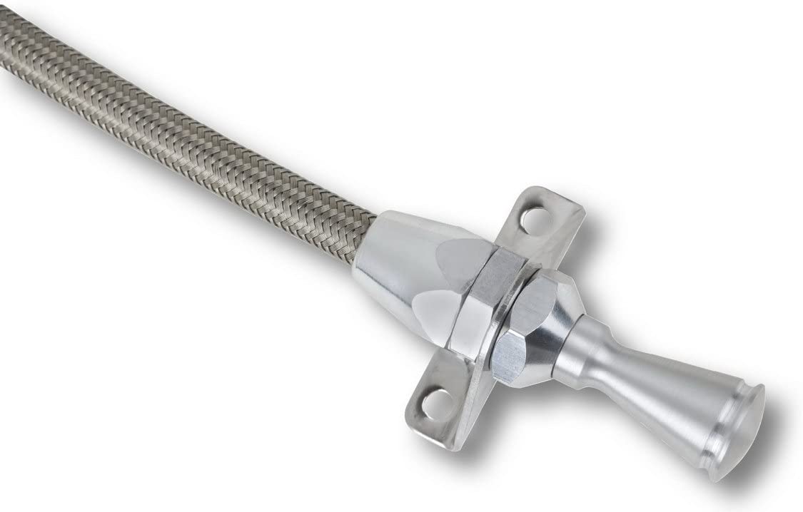 Lokar TD-30PGFM Hi-Tech Firewall Mount Transmission Dipstick for GM Powerglide Transmission