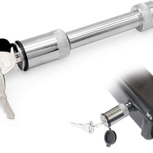 OKLEAD Trailer Hitch Receiver Lock 5/8 Inch Pin with 2-3/4 Inch Long Black for Class III IV Hitches 2 Keys