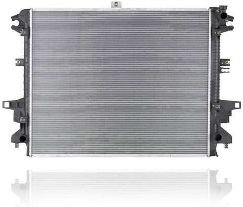 Radiator - PACIFIC BEST INC. For/Fit 16-19 Nissan Titan XD-Crew, 17-19 Extended/Regular Cab 5.6L Plastic Tank, Aluminum Core 2-Row - 21410EZ30B