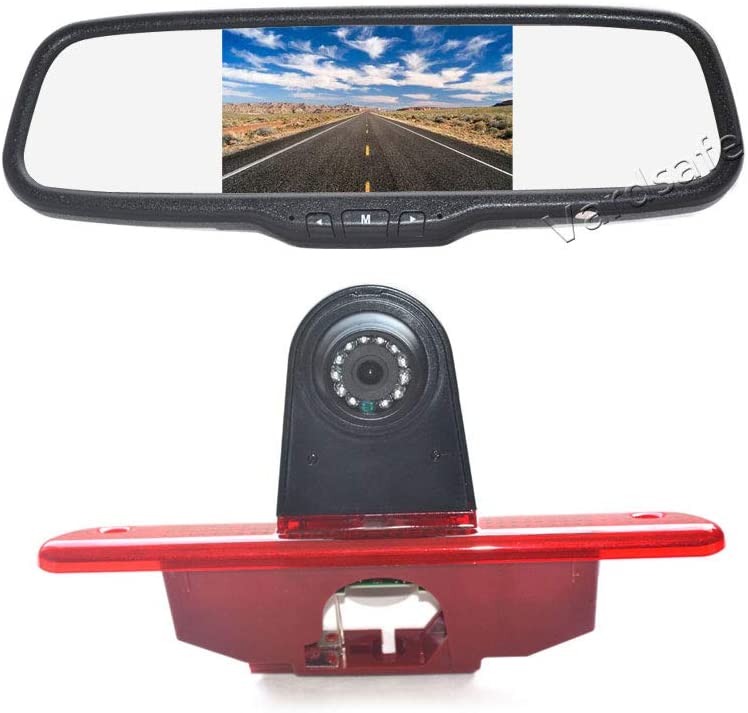 Vardsafe VS572C Rear View Backup Camera & Mirror Monitor for Citroen Jumpy/Peugeot Expert/Fiat Scudo/Toyota ProAce 2007-2016