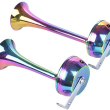 115dB New Model Colorful Rainbow Auto Electric Trumpet Car Horn (Rainbow 24V)