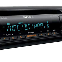 Sony MEX-N5300BT Built-in Dual Bluetooth Voice Command CD/MP3 AM/FM Radio Front USB AUX Pandora Spotify iHeartRadio iPod / iPhone Siri and Android Controls Car Stereo Receiver with ALPHASONIK EARBUDS