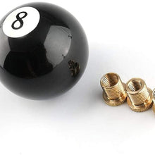 YASUOA Shift Knob Crystal Ball with Real Dandelions Flowers for Manual Vehicles Gear Shifter with 3 Adapters (2.8inch)