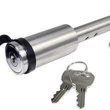 Bulletproof Stainless Steel Trailer Hitch Locking Pin with Weather Resistant Rubber Cap, 5/8” Diameter, Universal Fit, Compatible with Class 1, 2, 3, 4, 5 Hitches