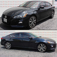 Fits for 2019-2020 Nissan Altima Premium Black Trim Clip-on Window Visor Rain Guard Deflector