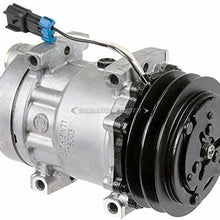 AC Compressor & 132mm A/C Clutch Replaces Sanden SD7H15 4715 4778 4890 w/ 12v Clutch Switch - BuyAutoParts 60-02312NA NEW