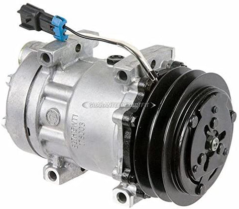AC Compressor & 132mm A/C Clutch Replaces Sanden SD7H15 4715 4778 4890 w/ 12v Clutch Switch - BuyAutoParts 60-02312NA NEW