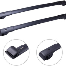 Scitoo Roof Rack Cross Bars Baggage Carrier For Subaru Forester 2014-2019,for Subaru Impreza 2014-2019 Black 2 Pcs Roof Top Rack Luggage Carrier