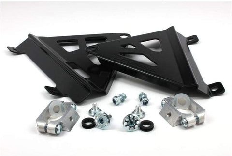 Works Connection Radiator Braces-Kawasaki-KX 450F-19-Black