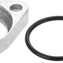 FSLLOVE FANGSHUILIN Aluminum Water Neck Swivel 15 Degree Fit for Chevy 327 350 454 396 (Color : Silver)