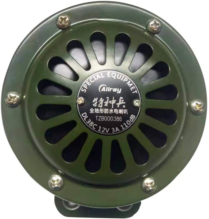 Auto Parts Water Proof Military SUV Car Electric Basin Horn (24V Green)