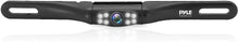License Plate Rear View Camera - Built-in Distance Scale Lines Backup Parking/Reverse Assist Marine Grade Waterproof IP-67 Adjustable Slim Bar Cam Night Vision w/ 420 TVL Resolution - Pyle PLCM28MS