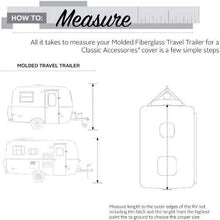 Classic Accessories Over Drive PolyPRO3 Molded Fiberglass Travel Trailer Cover, Fits 11' - 13' Trailers (80-295-153101-RT)