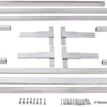 ENIXWILL Heavy Duty Adjustable Aluminum Trailer Ladder Rack for Enclosed Trailers