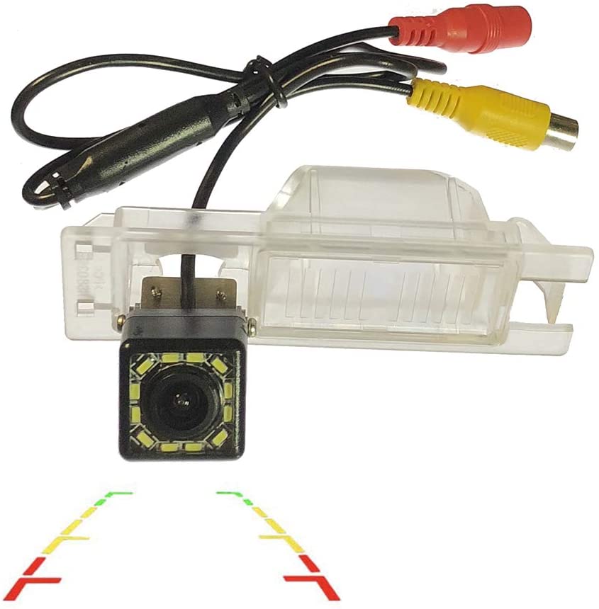LED HD CCD Night & Adjustable Angle Car Rear View Camera for Buick Regal/Excelle XT/Chevrolet Vectra/Holden/Chevrolet Malibu/Vauxhall &Waterproof and Shockproof Reversing Backup Camera (12 LED)