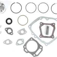 KIMISS Oil Seal Gasket Kit,2.7in Piston Rings Oil Seal Gasket Kit Set 13101-ZH8-010 Fits for GX160 GX200 168F