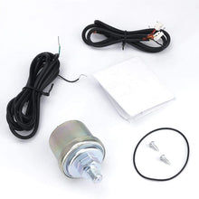 XinQuan Wang 60mm Auto Oil Pressure Gauge 0-10Bar Red White Lighting Car Oil Pressure Meter with Oil Press Sensor Auto Gauge