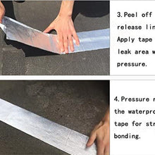 FixtureDisplays Butyl Seal Tape, RV Roof Repair Tape Marine Rubber Seal Tape Covered with Aluminium Foil (4" Width x 32.8' Length) 15301-NPF