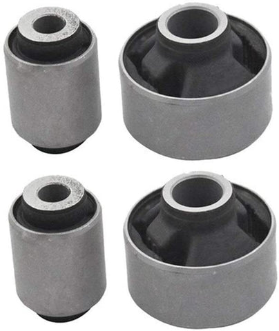 4Pcs Car Front Lower Control Arm Bushing Fit for Subaru XV Impreza 20204-AG011 20204AJ000 (Color : Black and Silver)