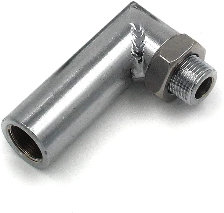 Oxygen O2 Sensor Fitting Defouler CEL Fix L-Shape 90 Degree Angled M18x1.5mm for Headers and Exhaust pipes