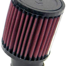 K&N Universal Clamp-On Air Filter: High Performance, Premium, Washable, Replacement Engine Filter: Flange Diameter: 1.9375 In, Filter Height: 4 In, Flange Length: 2 In, Shape: Round, RU-1400