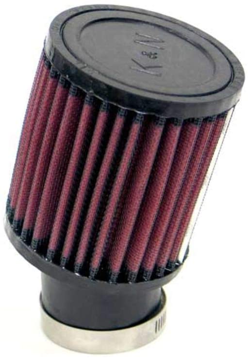 K&N Universal Clamp-On Air Filter: High Performance, Premium, Washable, Replacement Engine Filter: Flange Diameter: 1.9375 In, Filter Height: 4 In, Flange Length: 2 In, Shape: Round, RU-1400