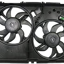 Rareelectrical NEW DUAL RADIATOR AND CONDENSER FAN COMPATIBLE WITH RAM PROMASTER 3.0L 3.6L 68188994AA CH3115189