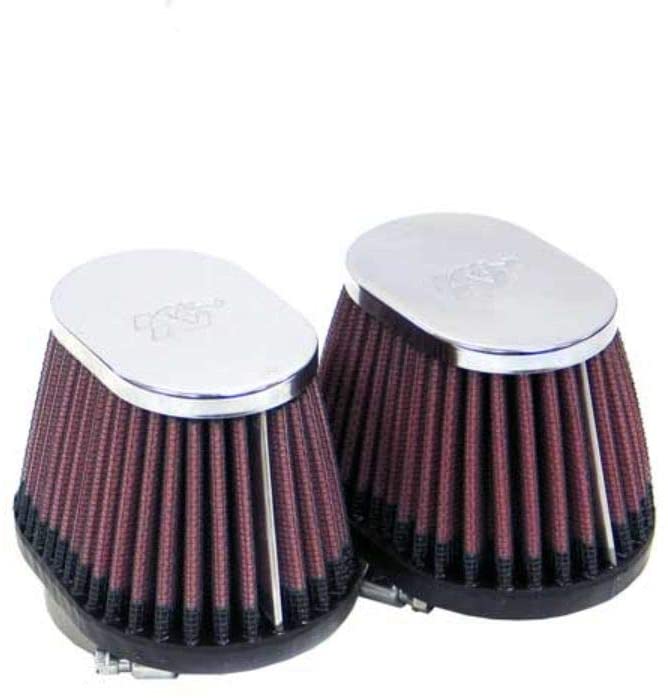 K&N Universal Clamp-On Air Filter: High Performance, Premium, Replacement Engine Filter: Flange Diameter: 1.75 In, Filter Height: 2.75 In, Flange Length: 0.625 In, Shape: Oval Straight, RC-2452