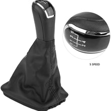 Qiilu 5 Speed Car Gear Stick Shift Knob Shifter Head for Skoda Fabia MK1 6Y0711113H