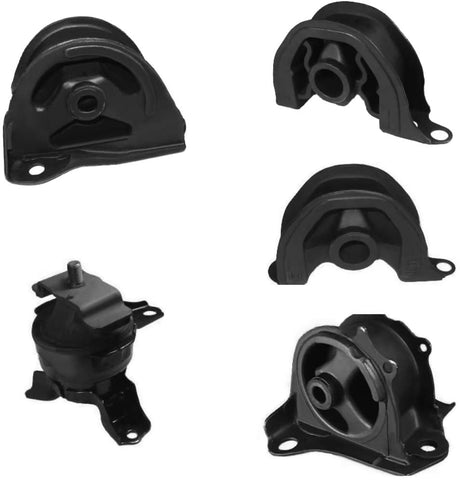 Ashimori Compatible With 1996-2000 Honda Civic 1.6L Auto Transmission Engine Motor Mount Set A6520 A6502 A6556 A6506 A6526