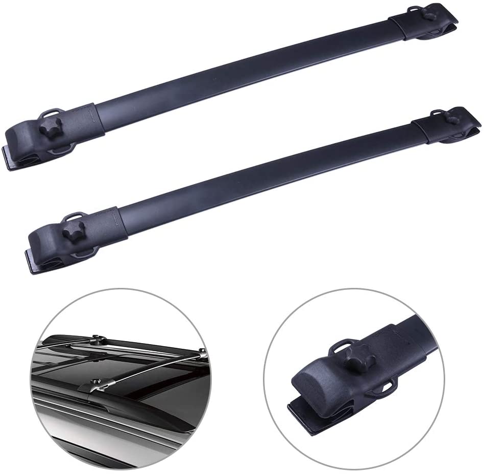 TUPARTS Cross Bars Roof Racks Aluminum Luggage Carrier Racks fit for 2011 2012 2013 2014 2015 2016 2017 2018 2019 2020 T-oyota Sienna