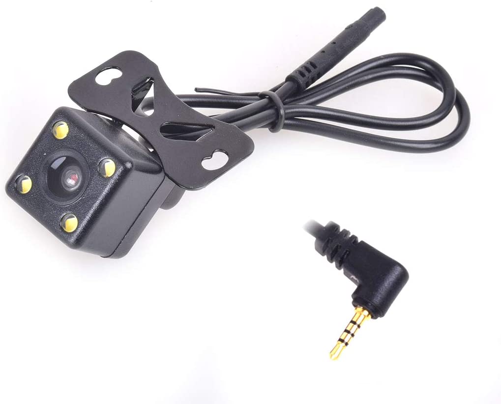 12-24V Auto Rear View Backup Camera 2.5mm AV-in for Car DVR Camcorder Black Box Recorder Dash Cam Dual Recording Aux Stereo GPS Tablet Video Input