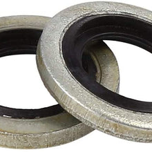 X AUTOHAUX 25pcs 9x16x2mm G1/8 BSP Car Engine Oil Drain Crush Flat Bonded Washer Seal Gaskets