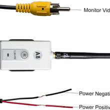 AKK 625-600-A8 5.8G 600mw Wireless Color Video Transmitter and Receiver Kit for Backup Camera System/Rear View Camera System