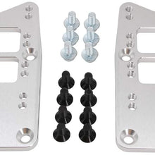 HEKA for LS Swap Motor Mount Conversion Plate Adapter Plates Adjustable 4 Position Billet Aluminum