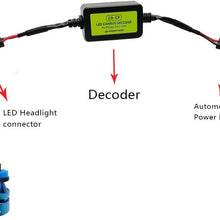 KOOMTOOM Led Resistor H11 Canbus Decoder H8 H11 Anti flicker Harness Headlight Bulb Warning Error Canceller Decoder For Jeep Compass