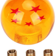 Gear Shifter,Akozon Universal Car Dragon Ball Gear Shift Knob Shifter Lever Handle with Adapter Replacement(Five Stars)
