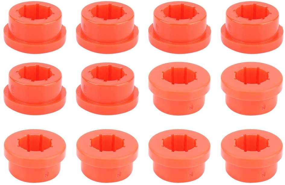 Qiilu 12pcs LCA Red Bushings, Replacement Bushings Lower Control Arm Rear Camber Fit for Civic Integra Red