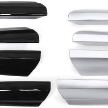 4pcs Silver Black Roof Rack Rail End Cover Shell Replace for Toyota Highlander XU40 2008 2009 2010 2011 2012 2013 (Silver)