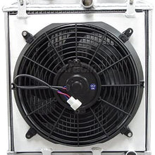 CXRacing ALUMINUM 3 ROW RADIATOR + FAN SHROUD For CIVIC DEL SOL D15 D16 D Series