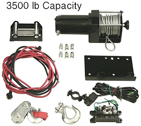 Rareelectrical NEW 3500LB WINCH ASSEMBLY COMPATIBLE WITH POLARIS HONDA ARCTIC CAT UTV'S ATV'S WIN0017 10907 RW00707 77-38-10907 773810907