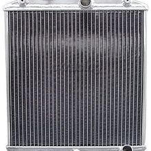 CXRacing ALUMINUM 3 ROW RADIATOR + FAN SHROUD For CIVIC DEL SOL D15 D16 D Series