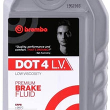Brembo Premium Brake Fluid DOT 4 LV Low Viscosity L04210 - 1 Liter