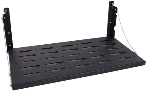 SAVEMORE4U18 Multi Purpose Foldable Rear Door Utility Cargo Shelf Storage Rack Tailgate Table Fit Compatible for Jeep Wrangler JK JKU 2007-2017 Cargo Carrier Support up to 75lb