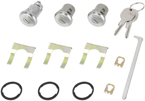 X AUTOHAUX Door Lock Cylinder Set with 2 Keys for Buick for Chevy for Pontiac for Oldsmobile