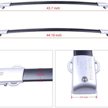 ROADFAR Roof Rack Aluminum Top Rail Carries Luggage Carrier Fit for 2010 2011 2012 2013 2014 2015 2016 2017 2018 2019 2020 for Lexus GX460 Sport Utility 4-door 4.6L Baggage Rail Crossbars