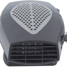 Qiilu Car Heater Fan,DC12V/24V Car Portable Heater Fan Windscreen Demister Defroster Vehicle Heater Fan Defrosting Snow Heater
